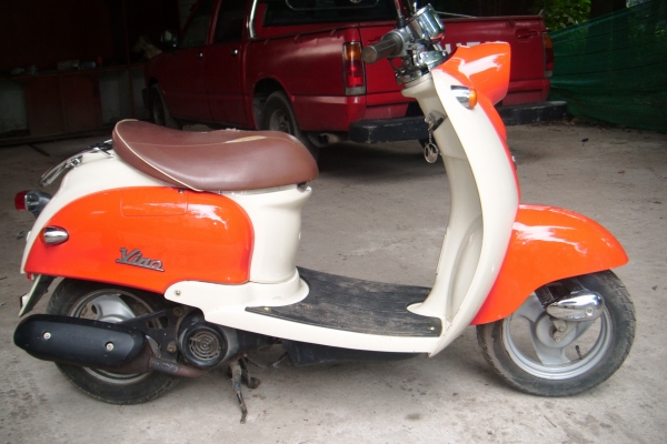 ขาย yamaha vino 50 cc รถนอก สีใหม่สภาพดี
