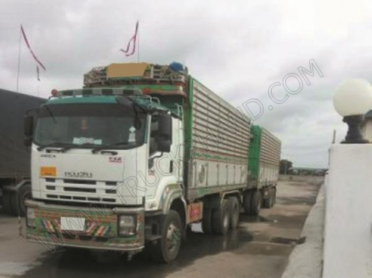 รถบรรทุกพ่วงดั๊มพ์ แม่-ลูก ยี่ห้อ ISUZU DECA 360 แรงม้า