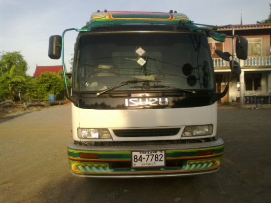 ขายรถบรรทุก6ล้อIsuzu Deca 195 6HE-1terboอินเตอร์คูลเลอร์ ดั้มเกษตรเหมาะสำหรับบรรทุกข้าวเปลือก