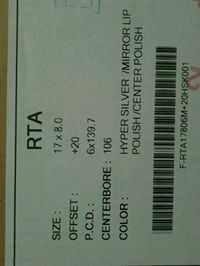 ขายแม็กLensoสวยครับขอบ17×8ออฟเซ็ต+20 6รู139ซื้อมายังไม่ได้แกะกล่องเลยรถเกิดอุบัตเหตุก่อน ขายแม็กLensoสวยครับขอบ17×8ออฟเซ็ต+20 6รู139ซื้อมายังไม่ได้แกะกล่องเลยรถเกิดอุบัตเหตุก่อน