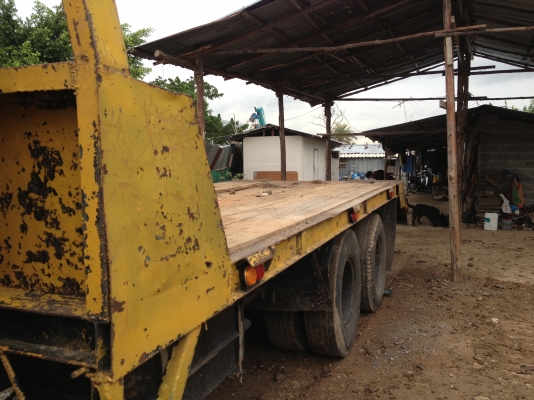 ขายรถสิบล้อ มิตชู FN 527 TD บรรทุกแบ็คโคร ท้ายลาด ขึ้น 320 ได้