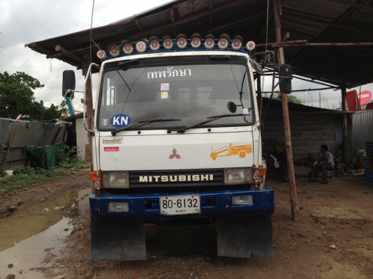 ขายรถสิบล้อ มิตชู FN 527 TD บรรทุกแบ็คโคร ท้ายลาด ขึ้น 320 ได้