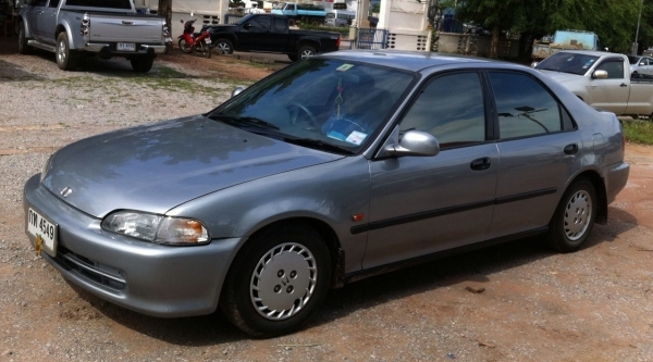 HONDA CIVIC 4Dr EX 1.5 AT ปี 38 รถบ้านสวยจัดทั้งคัน รถข้าราชการใช้งานสภาพเดิมดีมากๆครับ เครื่องแห้งแรงดี ภายในเก๋งสวยหรู CD แอร์เย็น พวงมาลัยเพาเวอร์ ภายในสะอาดขับขี่ง่ายคล่องตัว ช่วงล่างแน่นดีมาก ยางสภาพดี 80\% พร้อมใช้งานได้เลย เอกสารทะเบียนภาษีครบพร้อมโ