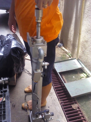 กระบอกนิวเมติกขนาดโต63 มม.ระยะชักยาว55cm. (มีVDO ทดสอบการทำงานให้ดู)พร้อมใช้มีวาวล์ปรับปริมาตนลมให้สองข้างด้วย(มีสองชุด)