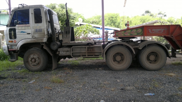 ขายรถหัวลาก 10 ล้อ 2  เพลา พร้อมหางโรเบส 2 เพลา NISSAN CW430 สะภาพสวย หางโรเบส ปี.54 สวย