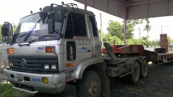 ขายรถหัวลาก 10 ล้อ 2  เพลา พร้อมหางโรเบส 2 เพลา NISSAN CW430 สะภาพสวย หางโรเบส ปี.54 สวย