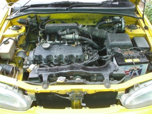 ขาย ฮุนได accent (4Dr) ปี96 สีเหลือง เกียร์ธรรมดา 1.5 GLI ติดแก๊ส LPG สภาพดี สวย ด่วนๆ 43000