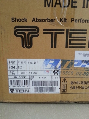 ขายโช็ค Tein street advance แท้ ตรงรุ่นของ ek ของใหม่ 4 ต้น โทร 0831799040 โส ผมอยู่พุทธบูชา ฝั่งธน กทม พร้อมส่ง 48000 บาท