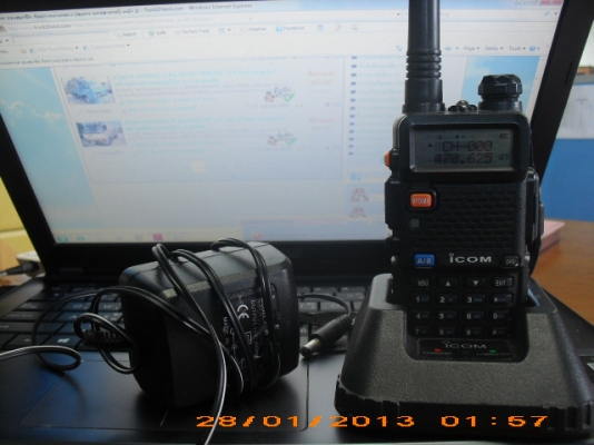 ขายวิทยุสื่อสารiCOM IC-UV95 ย่าน136-174MHz&amp;400-480MHz 7Watt สภาพเหมือนใหม่ใช้งานปกติพร้อมอุปกรณ์