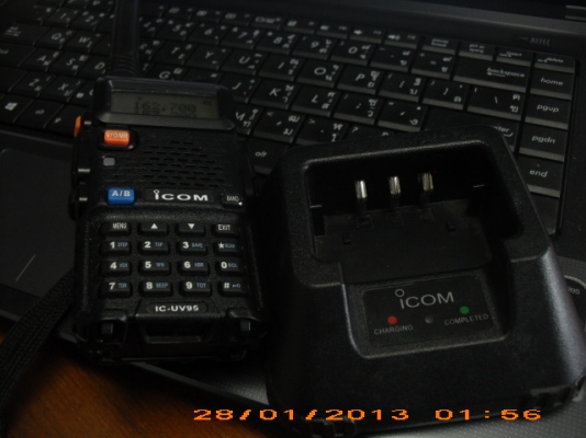 ขายวิทยุสื่อสารiCOM IC-UV95 ย่าน136-174MHz&amp;400-480MHz 7Watt สภาพเหมือนใหม่ใช้งานปกติพร้อมอุปกรณ์
