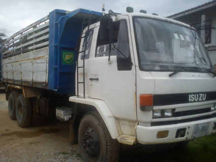 ขายรถบรรทุก Isuzu เครื่อง EP turbo 285 แรง ช่วงล่าง jumbo 200 - 2เพลา เบรกจิฟฟี่ กระบะดั๊มพ์คอกไม้
