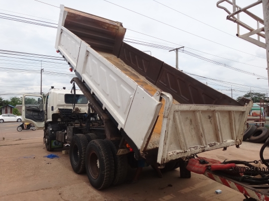 ขายด่วน  รถสิบล้อพ่วง ดัมพ์ แม่-ลูก HINO  MEGA  320  กระบะสามมิตร  พร้อมใช้งาน