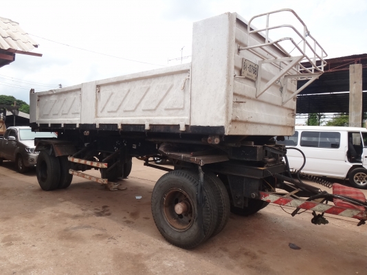 ขายด่วน  รถสิบล้อพ่วง ดัมพ์ แม่-ลูก HINO  MEGA  320  กระบะสามมิตร  พร้อมใช้งาน