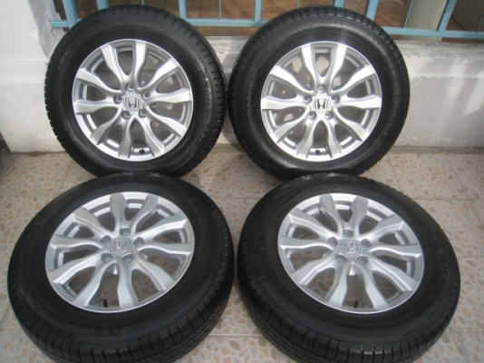 ขายล้อแม็ก Honda CRV ถอดรถป้ายแดง 17"x6.5" et50 5รู114.3 + ยางปี 13 สนใจติดต่อ เล็กคลองสามครับ (081-3747940)