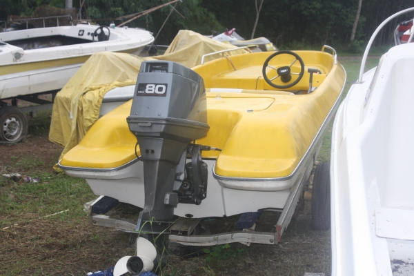 เรือพร้อมใช้แรงประหยัด 14 ฟุต(ไม่รวมเทเลอร์)เอาเทเลอร์ไปเลย