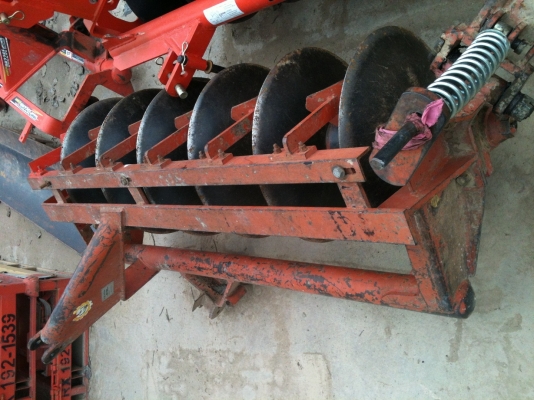 รถไถคูโบต้า L3408 พร้อมใบมีด ผานพรวน 6 จาน  จอบหมุน