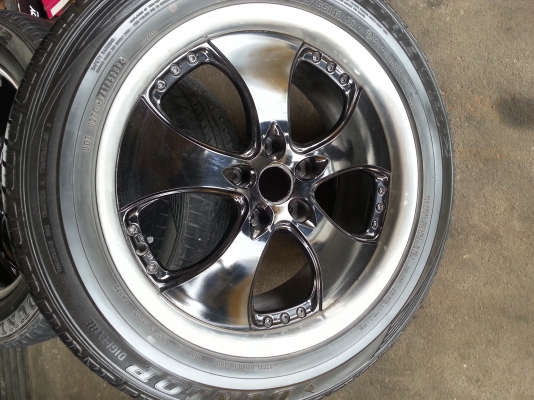ขายๆๆๆแม็กนอก W work ขอบ18 5/144 พร้อมยาง Dunlop จ.นครปฐม