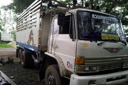 ขายด่วน รถบรรทุก 18 ล้อ  Hino 227   ดั๊มแม่-ลูก  ราคาถูก