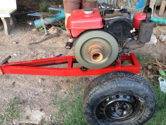 ขายเครื่อง คูโบต้าพร้อมรถลาก