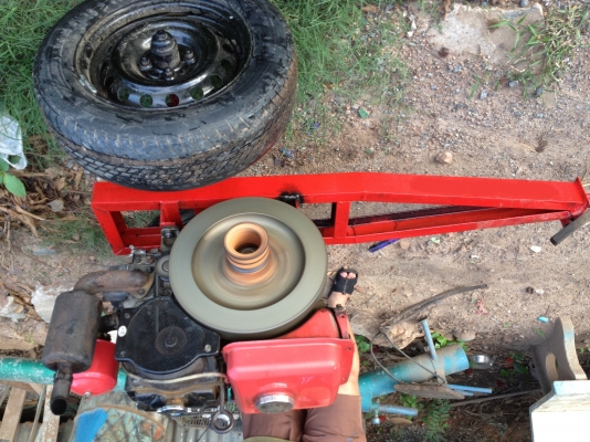 ขายเครื่อง คูโบต้าพร้อมรถลาก