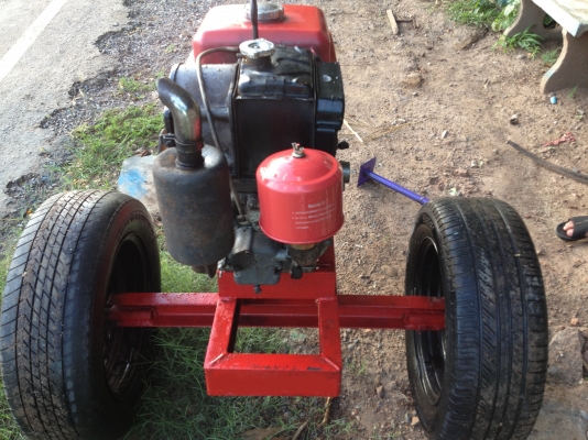 ขายเครื่อง คูโบต้าพร้อมรถลาก