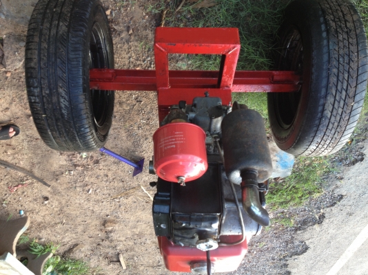 ขายเครื่อง คูโบต้าพร้อมรถลาก