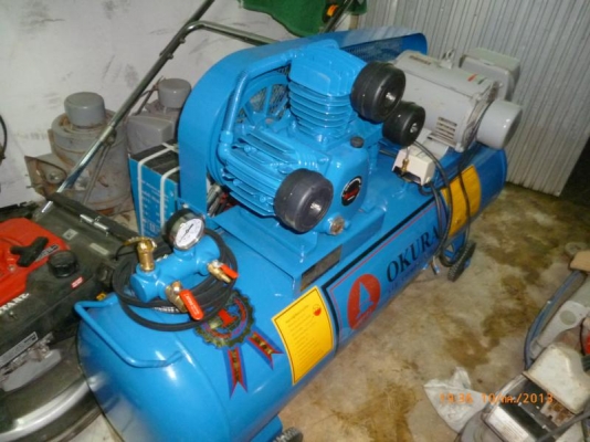 ขายปั๊มลมใหม่ 2HP 160ลิตร  พร้อมมอเตอร์มิตรซู 3 HP มือสอง ราคาถูกที่สุด ในประเทศ