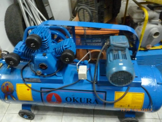 ขายปั๊มลมของใหม่ 2 hp 160 ลิตร ราคาพิเศษ พร้อมมอเตอร์ 3 สายมือสอง