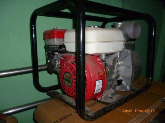 ขายปั๊มน้ำ 3 นิ้ว เครื่องยนต์ 5.5 HP ของใหม่ครับ