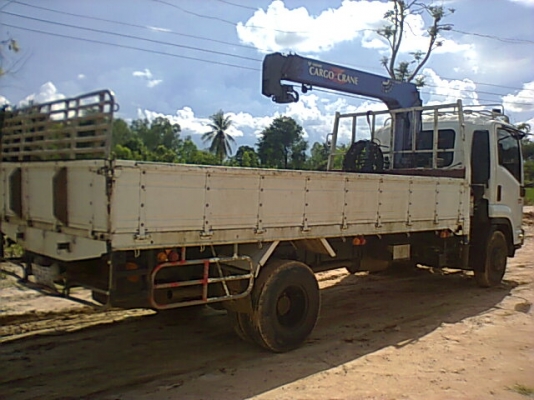 ขาย 6 ล้อ FRR 210 แรงม้า ปี 53 ยาง 825/16 ติดเครน 3 ตัน หลังติดเครนแล้วกระบะยาว 5 เมตรครับ