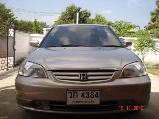 HONDA, CIVIC 1.7 VTi-L โฉม Dimention สีบรอนซ์ทอง เบาะหนัง เกียร์ออโต้ ทะเบียน กรุงเทพ