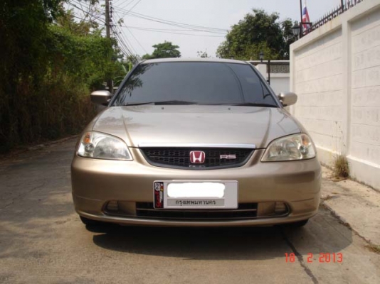 HONDA, CIVIC 1.7 VTi-L โฉม Dimention สีบรอนซ์ทอง เบาะหนัง เกียร์ออโต้ ทะเบียน กรุงเทพ