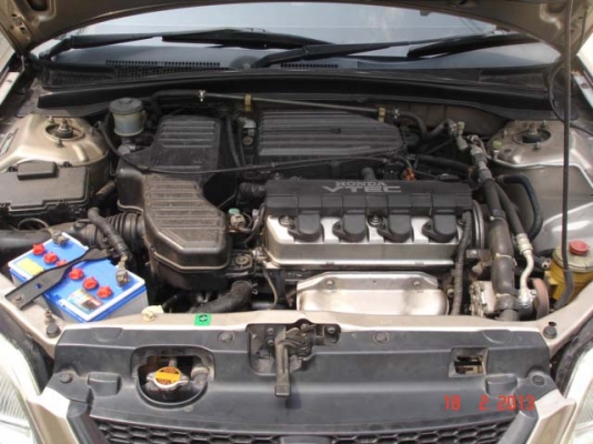 HONDA, CIVIC 1.7 VTi-L โฉม Dimention สีบรอนซ์ทอง เบาะหนัง เกียร์ออโต้ ทะเบียน กรุงเทพ