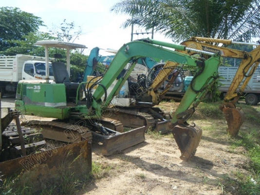 รถแบคโฮ ยี่ห้อ MITSUBISHI รุ่น MM35 รถแบคโฮ ยี่ห้อ MITSUBISHI รุ่น MM35