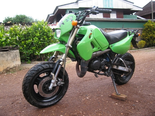 ขายรถ Kawasaki KSR 80 c.c. ท่อแต่ง PDK มีคลิปเครื่องยนต์  พร้อมใช้งาน