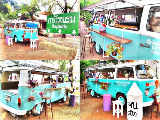 ขายโฟล์คตู้แตงโม สีฟ้า-ขาว(ขายแล้วคะ ขอบคุณ Truck2hand มากๆนะคะ)