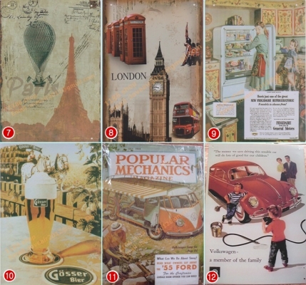 ป้ายสังกะสี แนวเรโทร