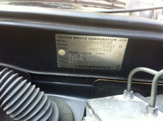 ขายเครื่องยนต์พร้อมหัวตัดรับประกันเราขาย ราคาถูกที่สุด !!!!TOYOTA MARK 1 JZS-100 (JAPAN) เหมาะกับอู่และลูกค้าที่ต้องการความสมบูรณ์ของระบบสายไฟและเครื่องยนต์   ขอบคุณมากครับคุณอภิเชฏฐ์  ขอนแก่น