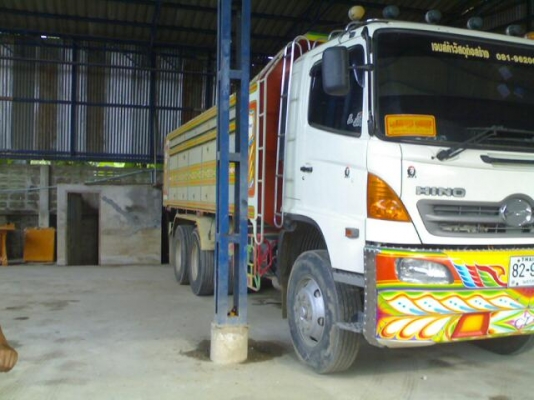 ขายรถสิบล้อดั้ม HINO  500   เครื่อง344 ปี  53  ลากแม่+ลูก 3คานกะบะดั้มอลูมิเนียม