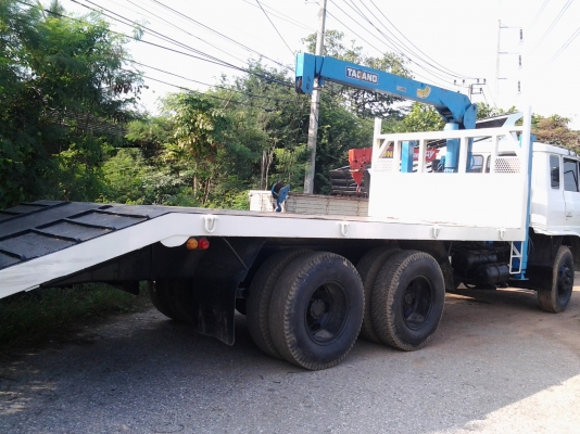 ขายสิบล้อ SUMO221 เทเลอร์พร้อมเครน TADANO 2.9 ตัน ทะเบียนพร้อม