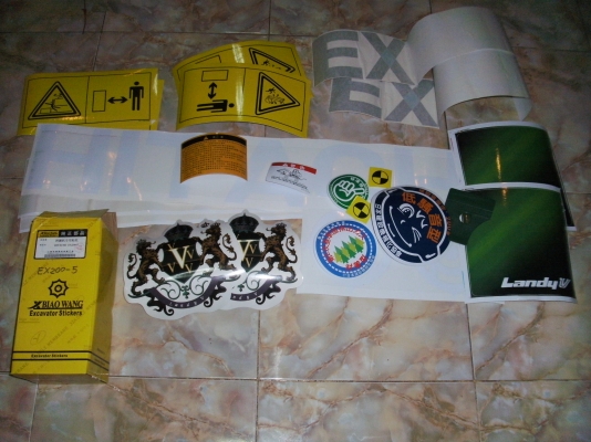 สติกเกอร์ HITACHI EX200-5 ครบชุดทั้งคัน (มีในสต็อก4ชุด)ช้าอดหมดนะครับ