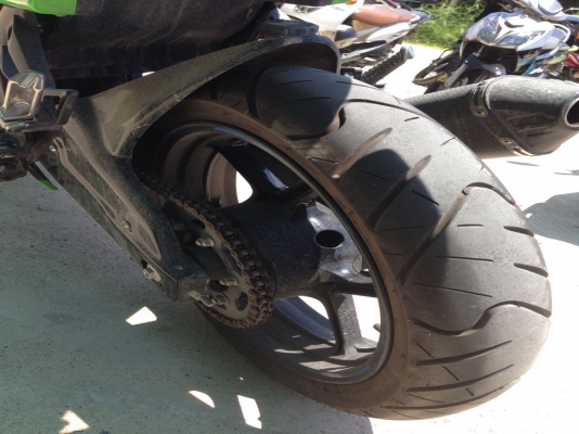 ขาย Kawasaki Ninja 250 ปี2012 สีเขียว-ดำ แต่ง ภูเก็ต 1แสน