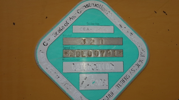 ขายดาวน์ แบ็คโฮCAT320 เวอร์ชั่นทูสภาพพร้อมใช้เอกสารพร้อมดอกเบี้ยไม่เพิ่มแล้วเหลื่ออยู่29งวดๆ18500บาทเปลี่ยนสัญญาได้0843923995 0811838154