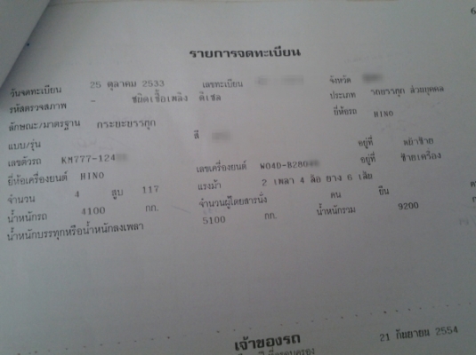 HINO KM 777 ติดเครน 2.9 ตัน  พี่ต้อม จังหวัดเพชรบุรี มัดจำแล้วค่ะ นัดรับรถในวันที่ 8/05/57ค่ะ