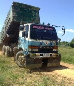 10 ล้อดัมพ์ Mitsubishi MA เปลี่ยนหัวเก๋ง 627 เครื่อง 6D16 Turbo