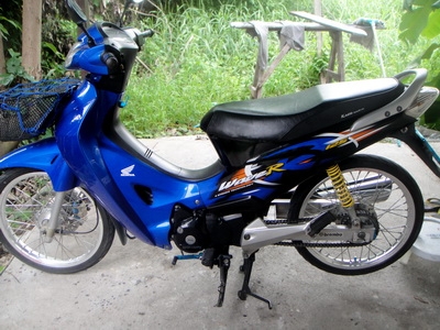 ขาย wave 125 สตาร์ทมือ น้ำเงิน-ดำ