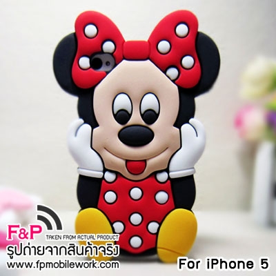 ขาย เคสซิลิโคน น้องหนูมินนี่เมาส์ Minnie Mouse 3D ส่งฟรี