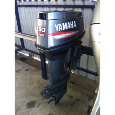 ขายเครื่องยนต์เรือ Yamaha 50hp 2 จังหวะ มีทริม นำเข้าจากญี่ปุ่น