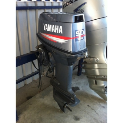 ขายเครื่องยนต์เรือ Yamaha 50hp 2 จังหวะ มีทริม นำเข้าจากญี่ปุ่น