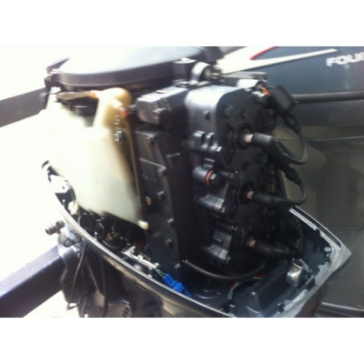 ขายเครื่องยนต์เรือ Yamaha 50hp 2 จังหวะ มีทริม นำเข้าจากญี่ปุ่น